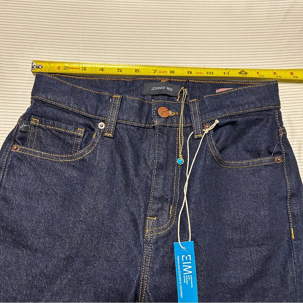 Johnny Was Women's Marseille Baby Boot Jeans 26 Marcheeta NWT Dark Wash Tencel - Picture 5 of 9